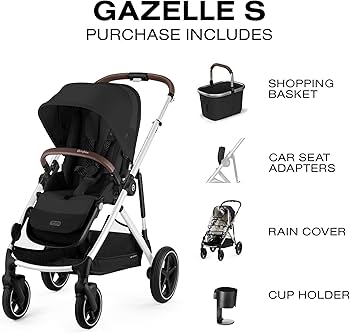 Amazon.com : Cybex Gazelle S All-in-One Toddler and Baby Stroller